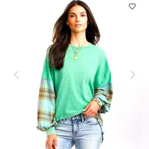 Sz S - Free People Miley Washed Pullover Top